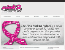 Tablet Screenshot of pinkribbonriders.com